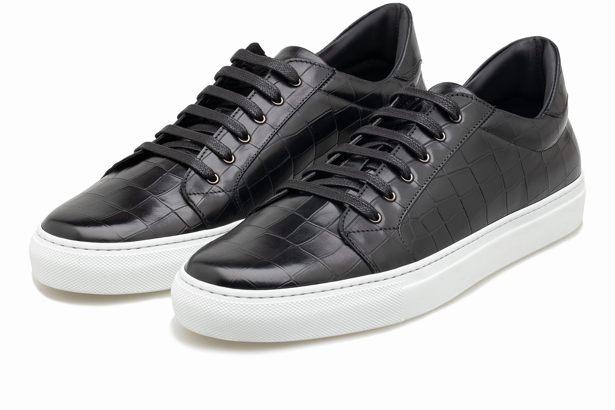 The Smith Low-Top Sneaker - Black Croc
