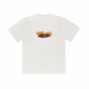 Travis Scott Cactus Jack Flame T-shirt Cream
