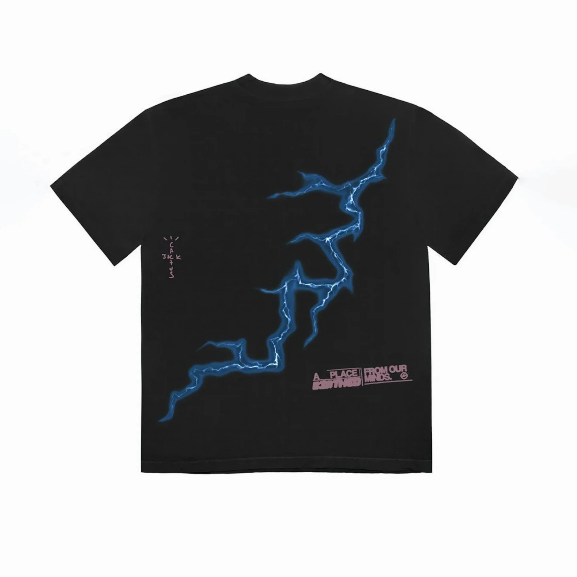Travis Scott Cactus Jack For Fragment Danger T-shirt Washed Black