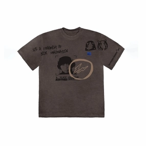 Travis Scott Cactus Jack For Fragment Hiroshi T-shirt Brown Pepper