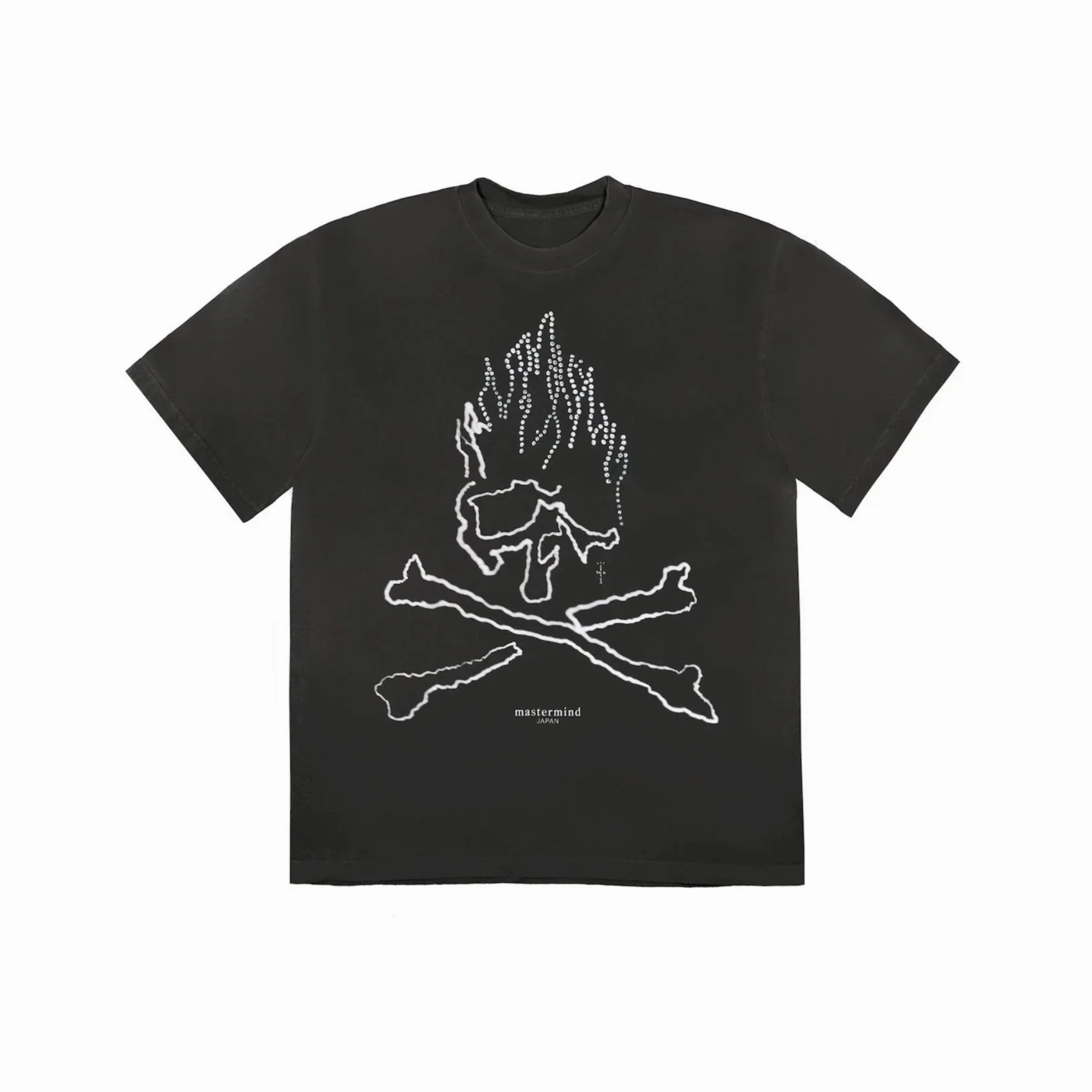 Travis Scott Cactus Jack For Mastermind Skull T-shirt Black