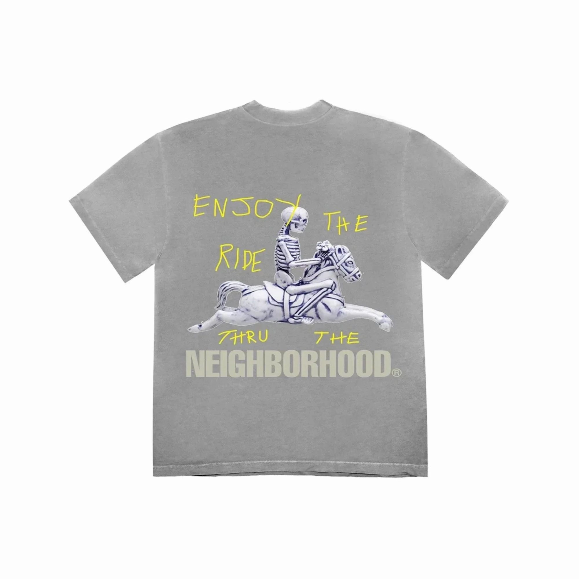 Travis Scott Cactus Jack x Neighborhood Carousel T-shirt Grey