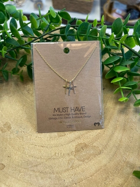 Triple Cross Necklace