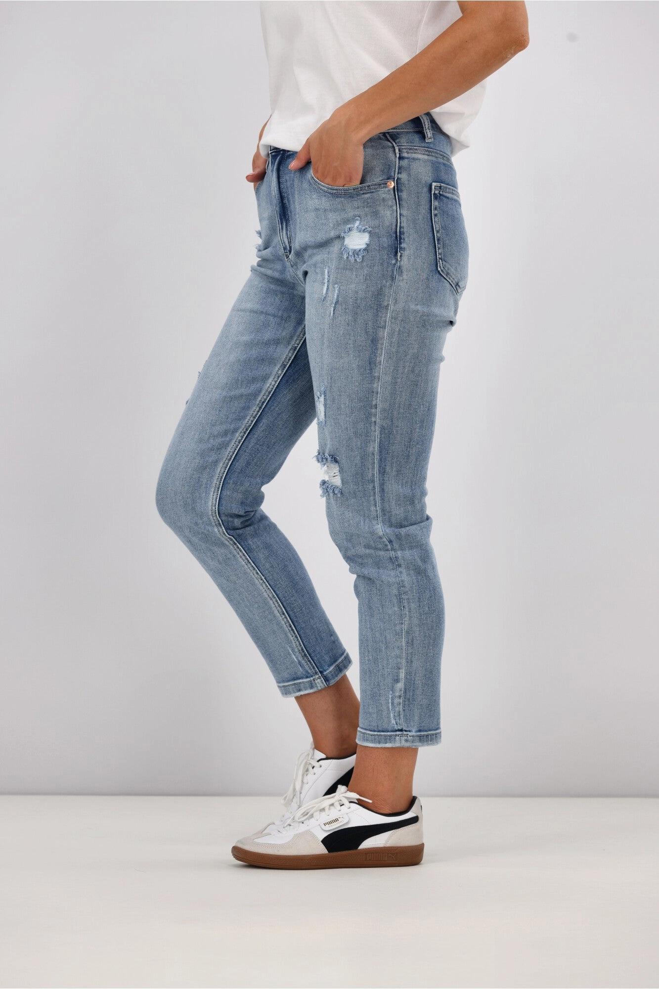 Wakee Denim Scarlett Jeans Washed Blue