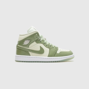 WMNS AIR JORDAN 1 MID SE OIL GREEN