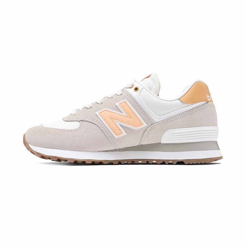 Women's 574 Timberwolf/Alpha Orange