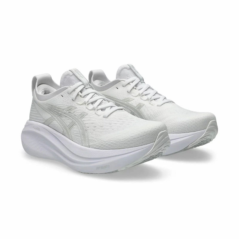 Women's Gel-Nimbus 27 White/Glacier Grey