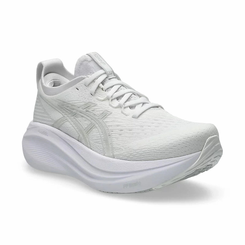 Women's Gel-Nimbus 27 White/Glacier Grey