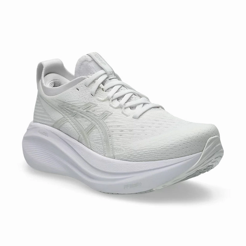 Women's Gel-Nimbus 27 White/Glacier Grey