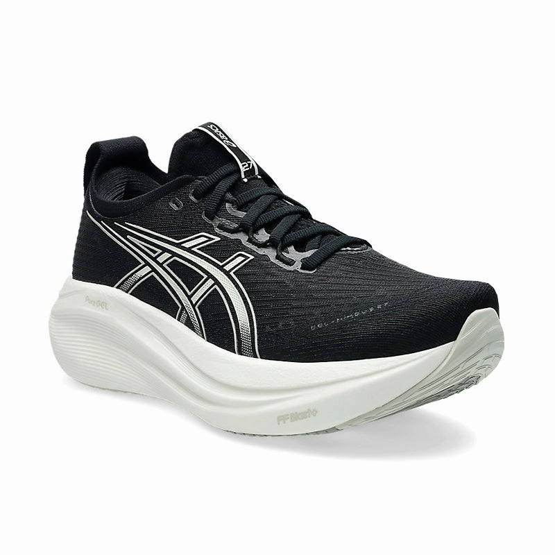 Women's Gel-Nimbus 27 (WIDE) Black/Lake Grey