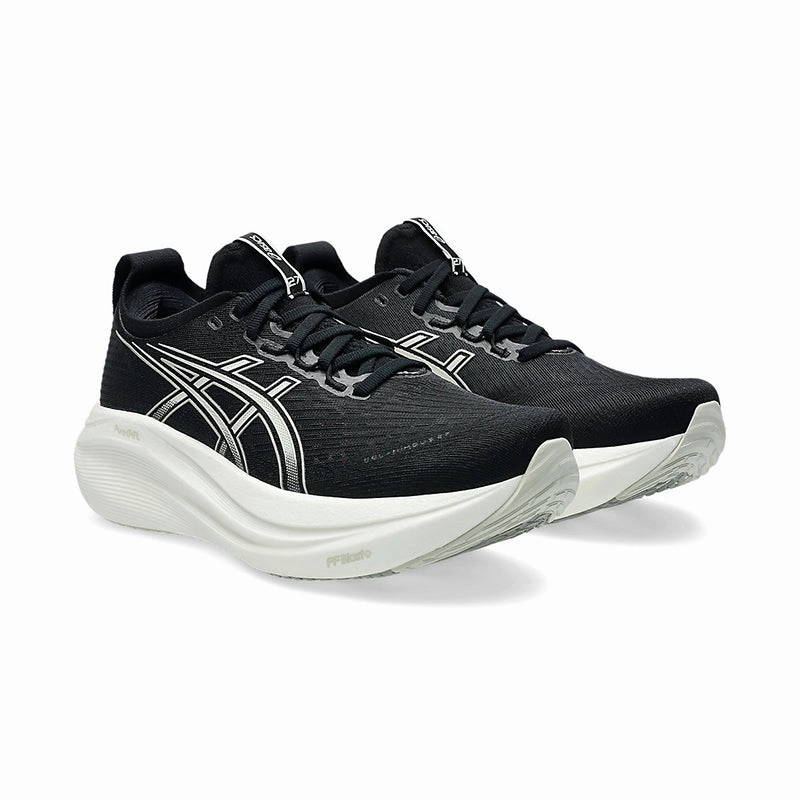 Women's Gel-Nimbus 27 (WIDE) Black/Lake Grey