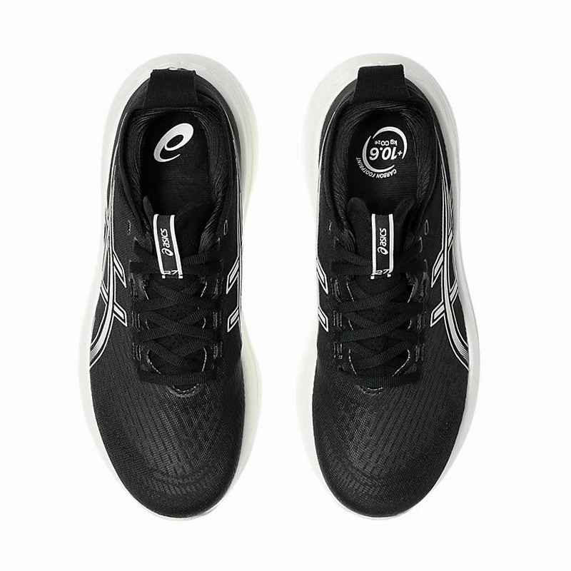 Women's Gel-Nimbus 27 (WIDE) Black/Lake Grey