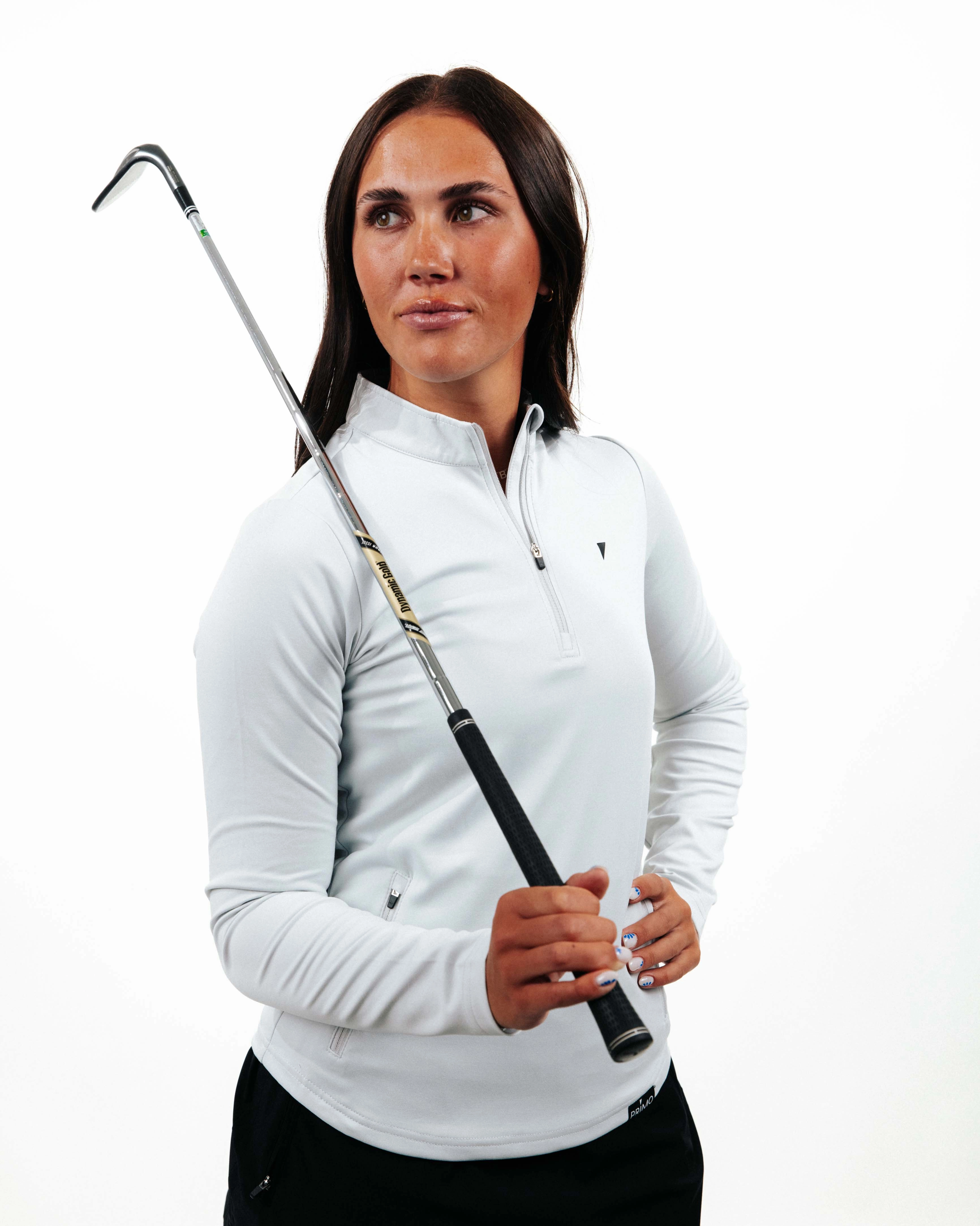 Women's Light Gray Quarterzip