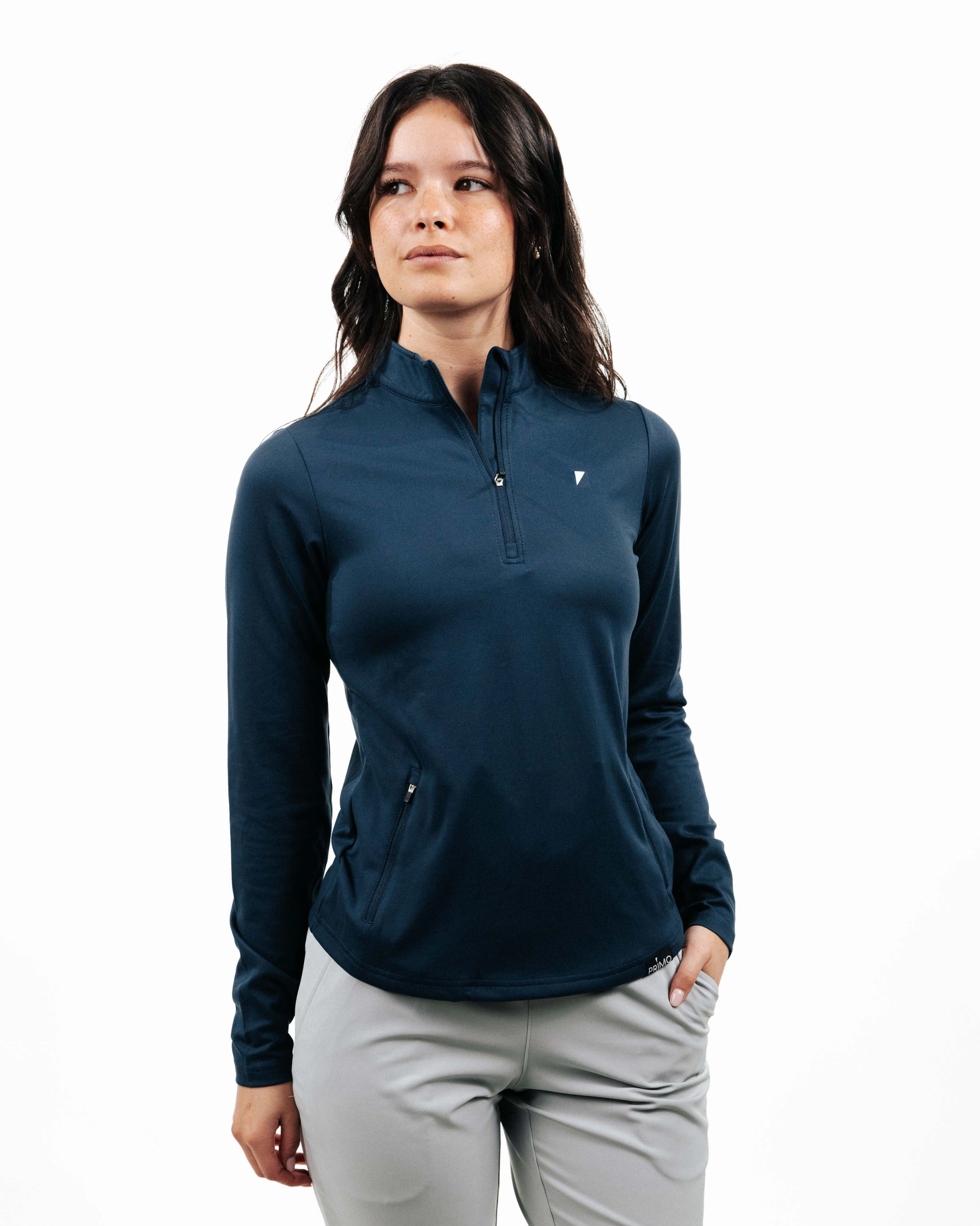 Women's Navy Quarterzip