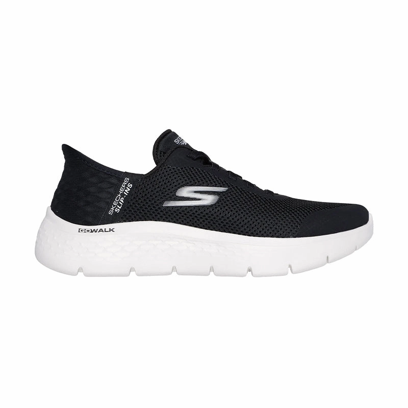 Women's Slip-ins Go Walk Flex Black Textile/White Trim