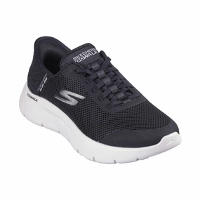 Women's Slip-ins Go Walk Flex Black Textile/White Trim