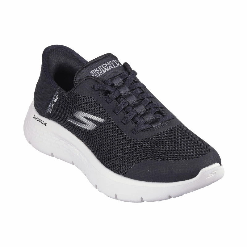 Women's Slip-ins Go Walk Flex Black Textile/White Trim