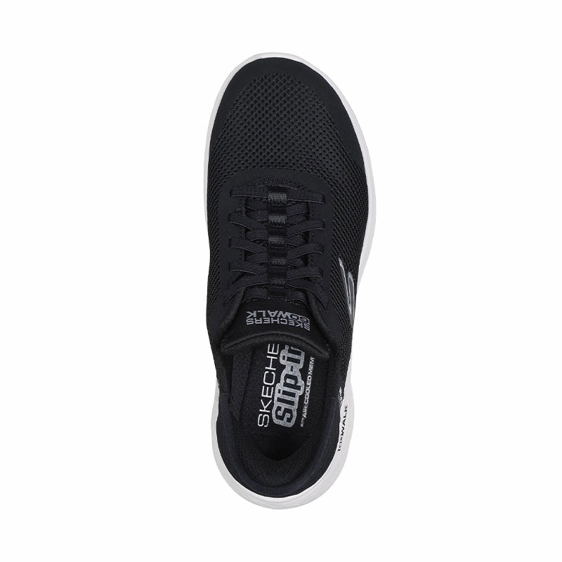 Women's Slip-ins Go Walk Flex Black Textile/White Trim