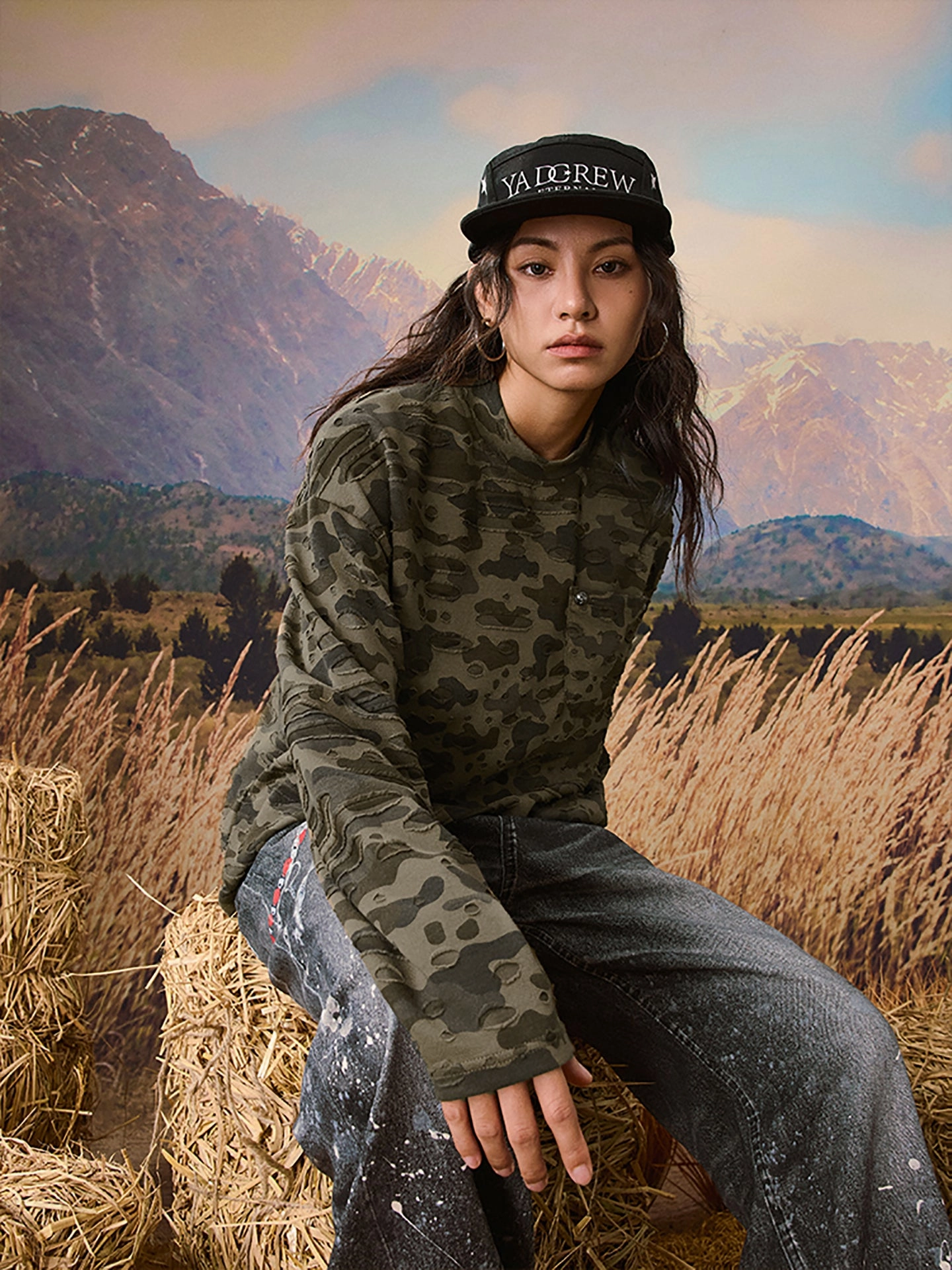 Wormhole Camouflage Pocket Long Sleeve