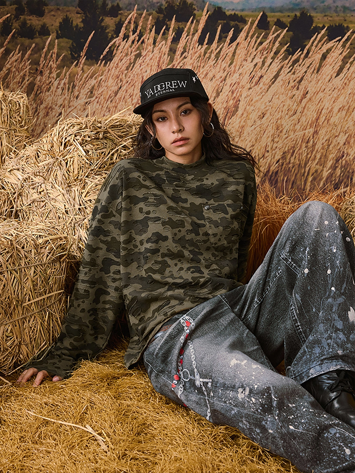 Wormhole Camouflage Pocket Long Sleeve