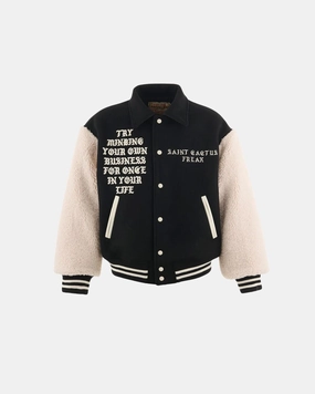 X CPFM Varsity Jacket Lma Black